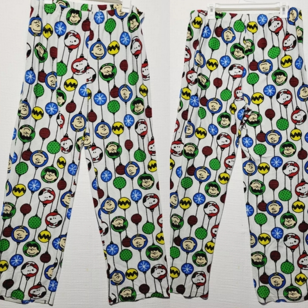 Peanuts Large Charlie Brown Christmas Pajama Pants Comfort Leisure L